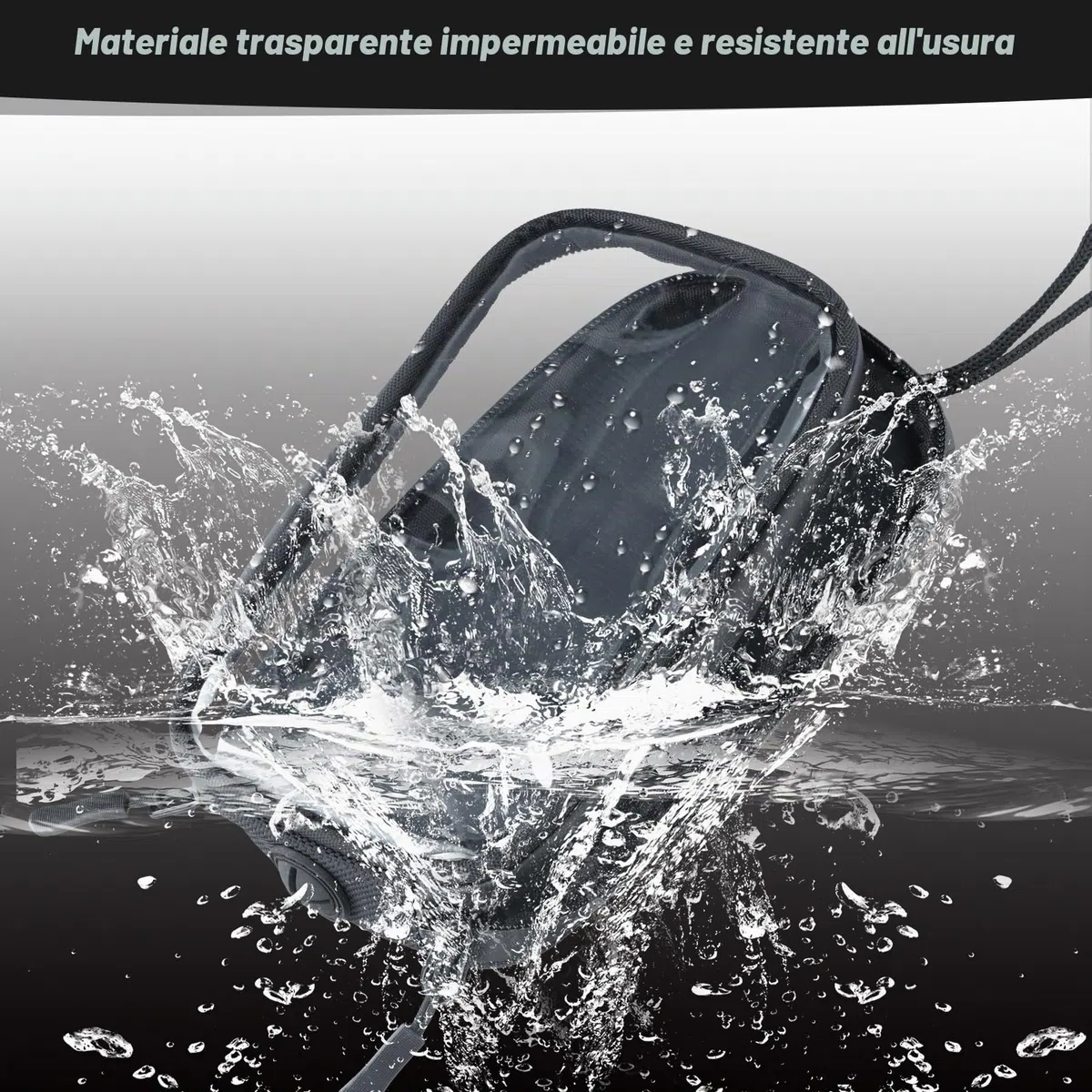 Borsa Serbatoio Moto Borsa da Serbatoio Magnetica Impermeabile Universale Supporto per Telefono Cellulare Moto con Finestra Trasparente