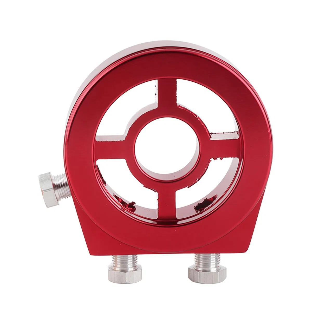 Generic Adattatore Filtro Olio Efficiente Piastra Radiatore Olio Universale in Alluminio con Design O-ring per Protezione Motore, 3/4 Pollici X16UNF per Appassionati di Auto