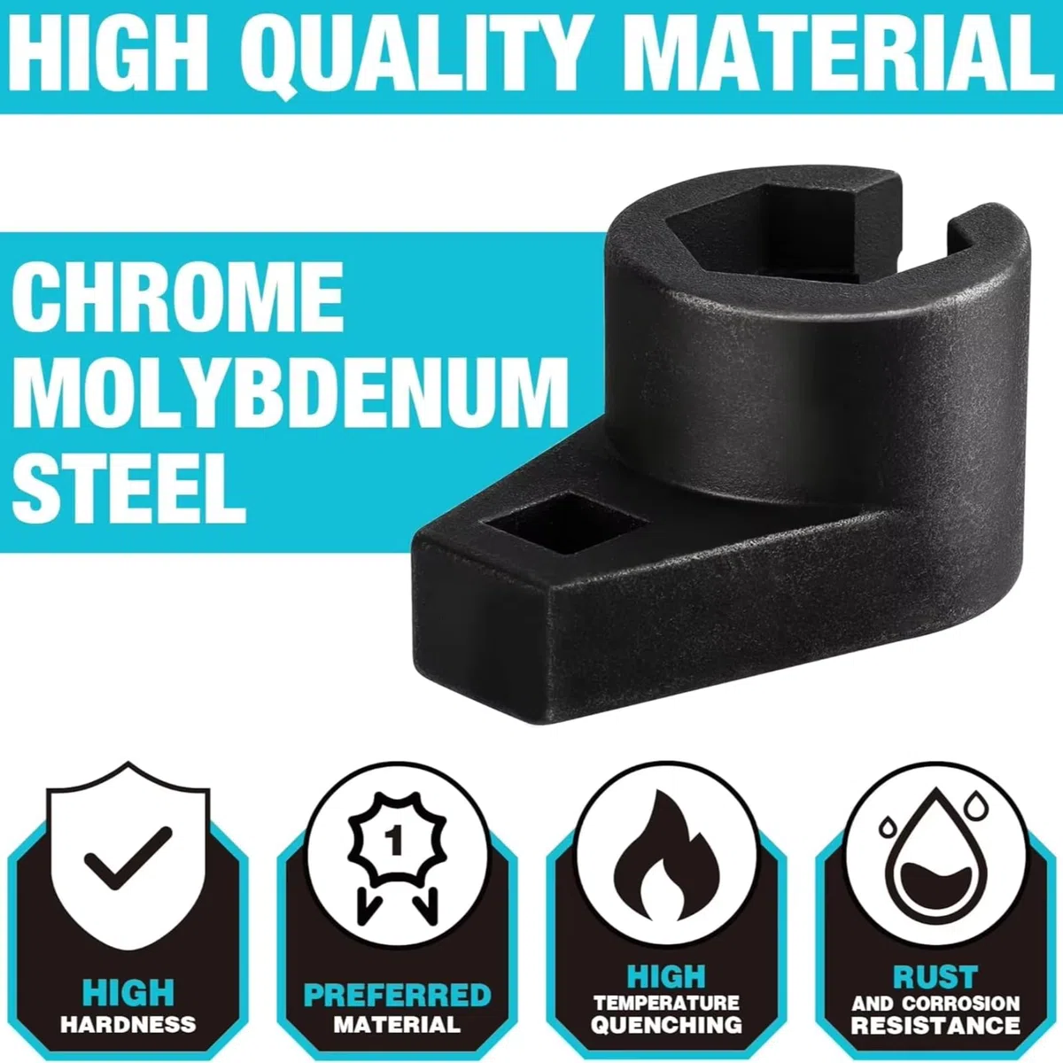 Presa per Sensori di Ossigeno 22mm 3/8"Strumento per la Rimozione della Chiave del Sensore dell'ossigeno per la Universal Car