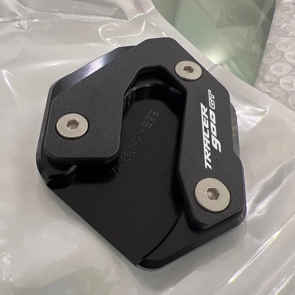 Piastra Supporto Laterale Estensione Cavalletto Moto Accessori per Yamaha TRACER 900 GT tracer900gt 2014-2018 2019 2020 tracer 900gt (Nero)