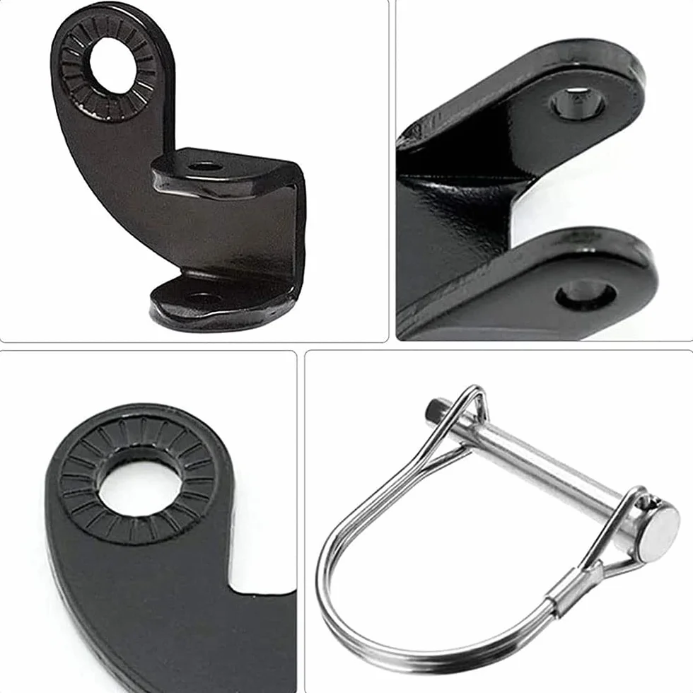 Accoppiatore Per Rimorchio Bicicletta,2 Pezzi Biciclette Gancio Traino Con Perni di Bloccaggio,Gancio di Traino per Rimorchio Bici in Acciaio,Per Bambini Rimorchio Per Cani Testa di Trazione
