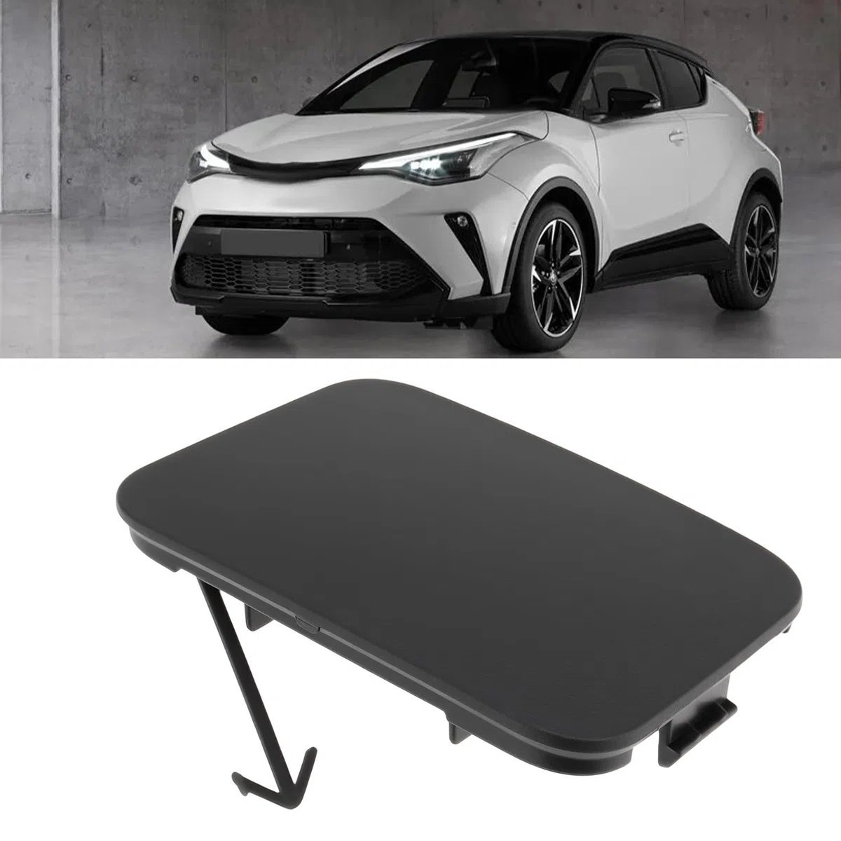 Tappo di copertura per gancio di traino per paraurti posteriore 52162-F4020 52162-F4030 compatibile con Toyota C-HR CHR 2016-2020
