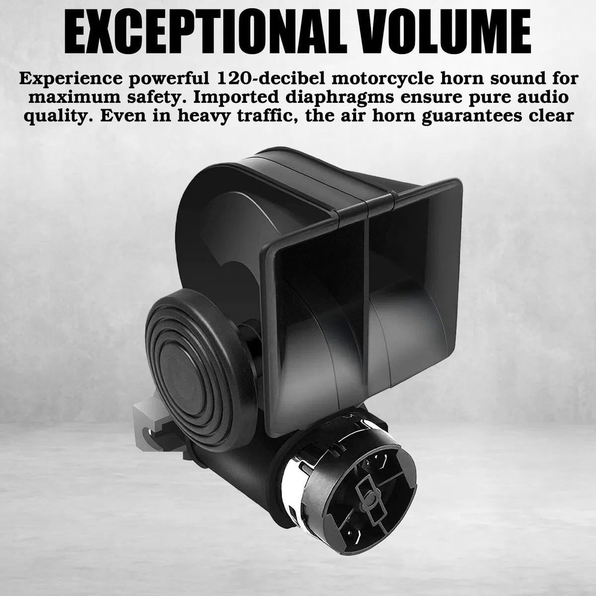 ClacsonS Moto Forte Potente,12V Treno Lumaca Moto ClacsonS Con Cablaggio,Clacson Per Motocicletta,Clacson Di Lumaca Universale Per Auto,Camion,Camper, Motocicletta