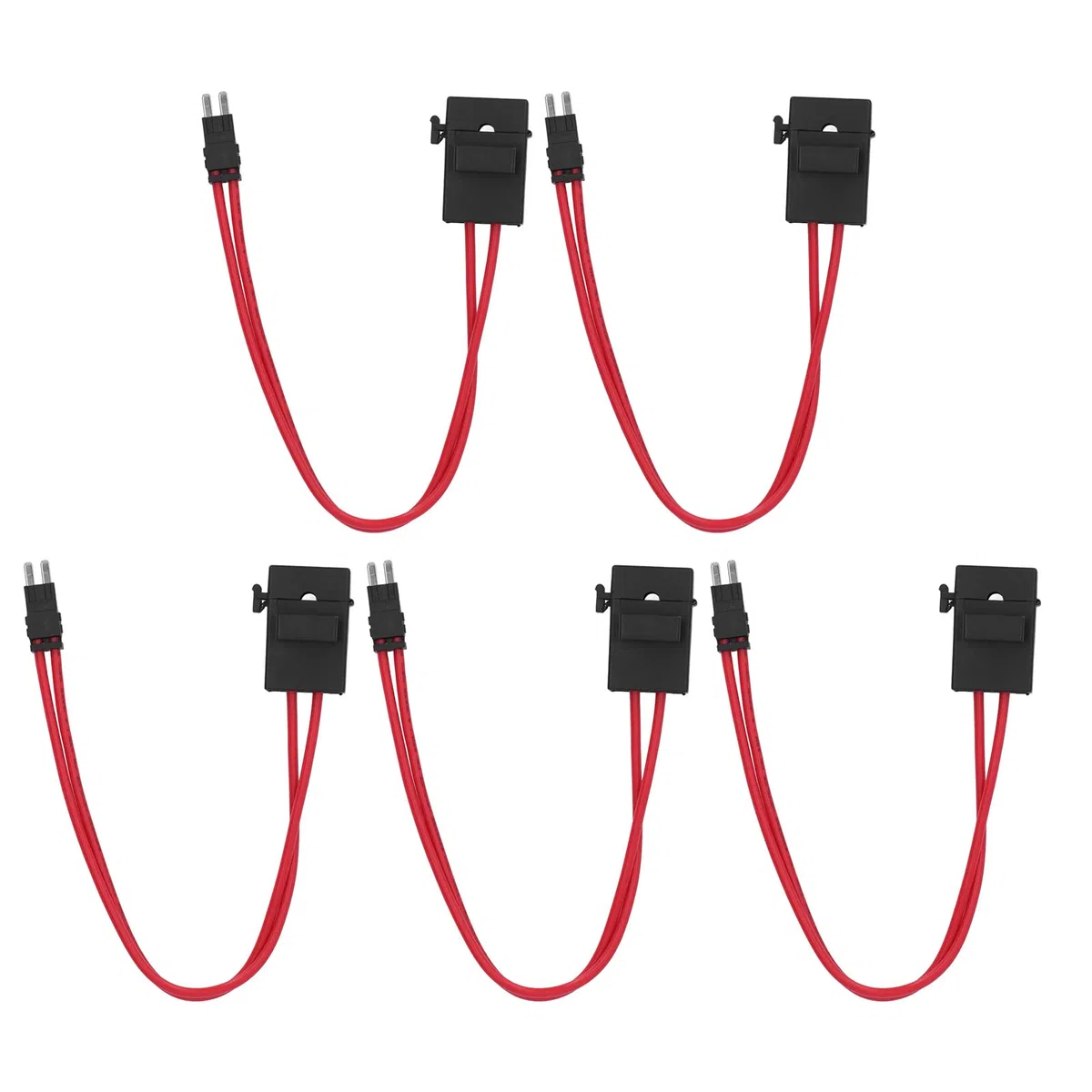 Connettore Portafusibili per Auto, Connettore del Pannello della Scatola dei Fusibili del Veicolo Mini Punta Sottile Compatta 5 Pezzi per il Test (Piedini lunghi ACM 9,1 mm)
