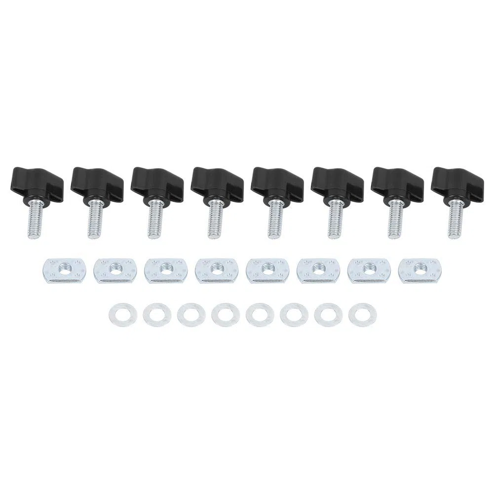 kit fissaggio hard top + 24 pezzi Hardtop/Cover Kit di fissaggio a rimozione rapida Vite a zigrinata Dado adatto per YJ TJ JK M8 25mm 95-16