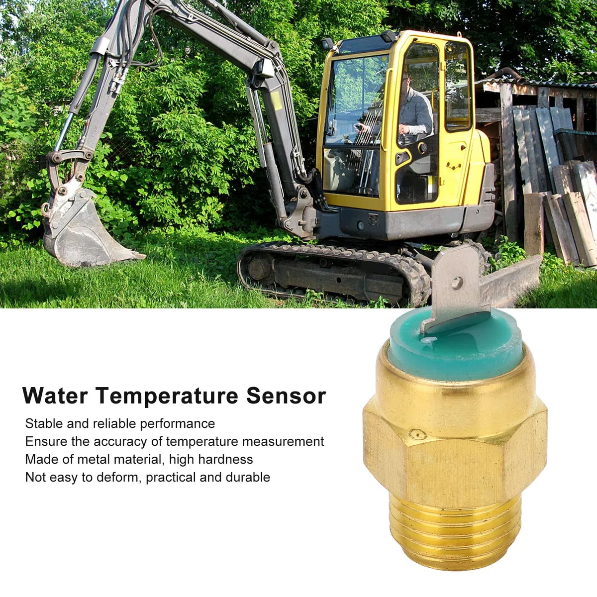 Sensore temperatura acqua, Sensore Temperatura Acqua Trattore 7410752 Sostituzione interruttore sensore temperatura acqua motore per escavatore EC13 EC14 EC15 EC15B EC20 EC20B EC25 EC30 EC35