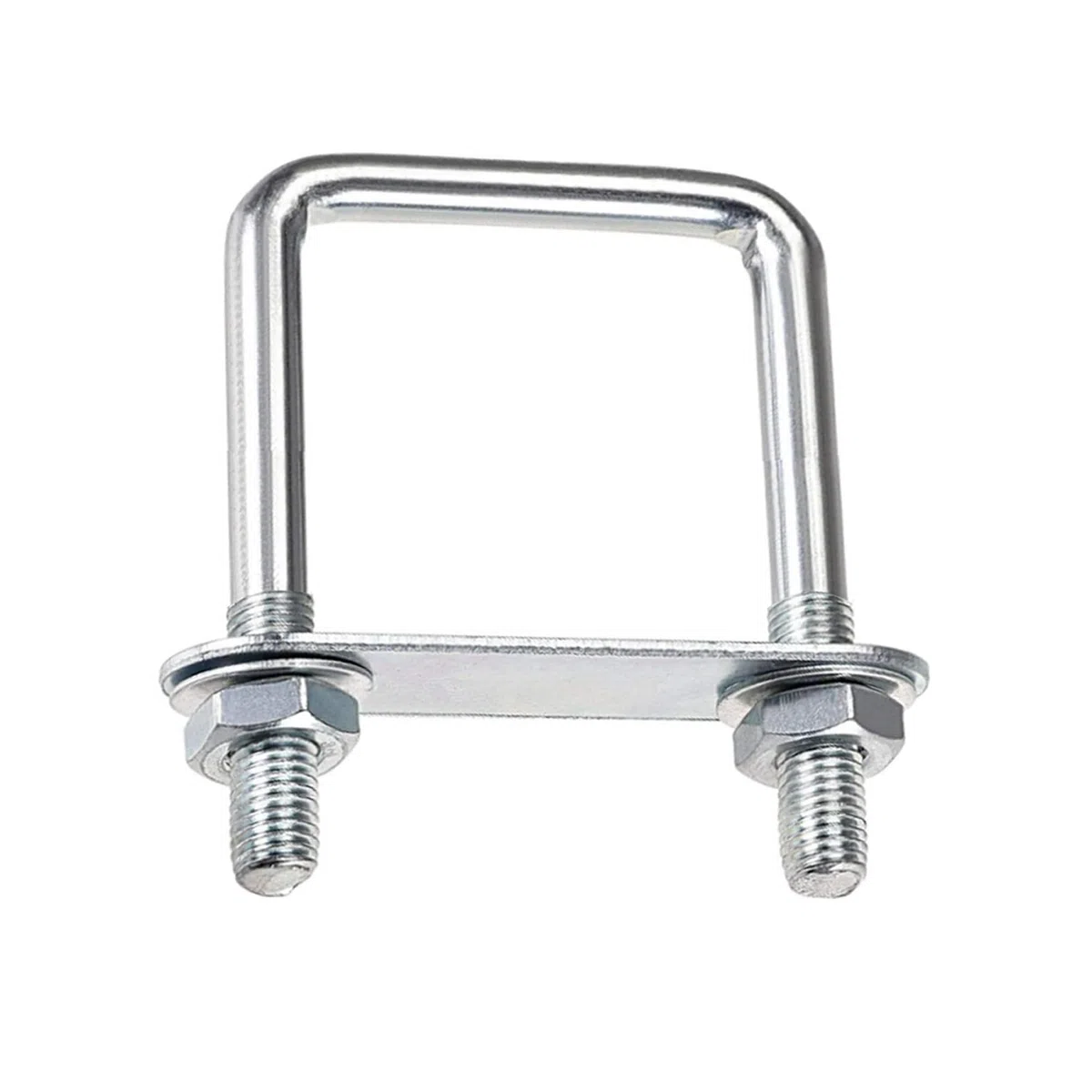 Bullone a U M10 100x150mm In Acciaio Inox Con Dado, Piastre e Rondella - Per Tubo Dell'Acqua, Fisso Traino Auto, Barche (1 Pezzo)