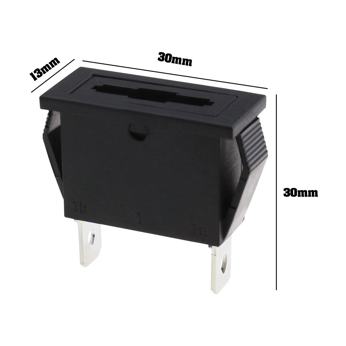 5PCS Standard Lama Portafusibili Pannello Montaggio Superficie Lama Fusibile Sedile per Auto Furgone Moto Camion Scooter Quad Barca Trattore Marino 12V 30A