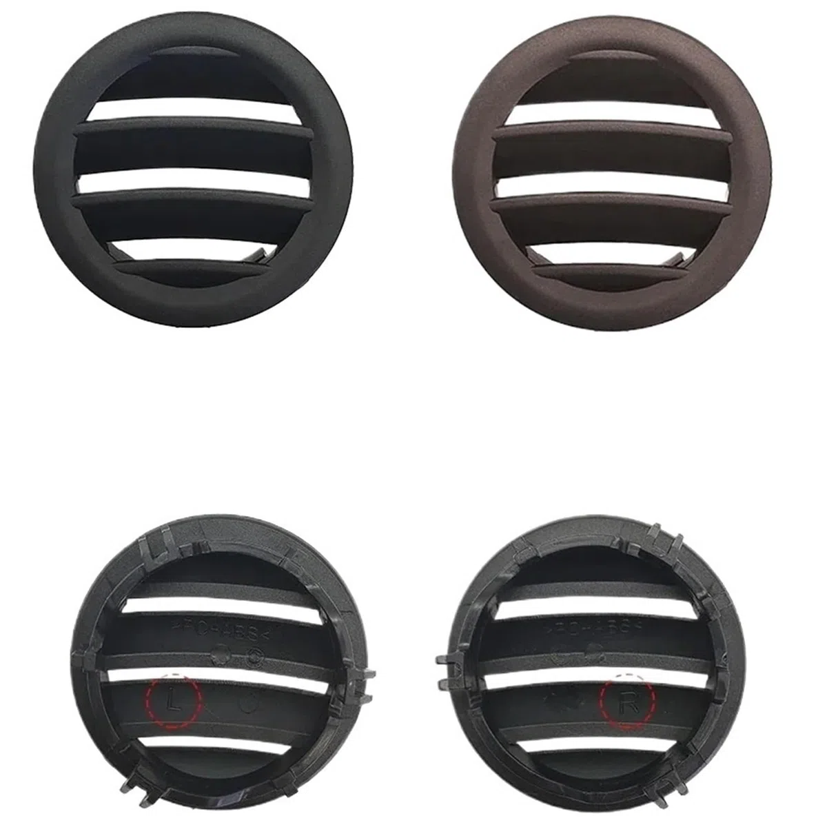 Bocchette Di Cruscotto Aria Condizionata Per Benz C W204 Classe 2007-2010 Auto Anteriore Sinistro Destro Cruscotto Aria Condizionata Griglia Di Sfiato AC Pannello Di Copertura Rotondo(Black Left)