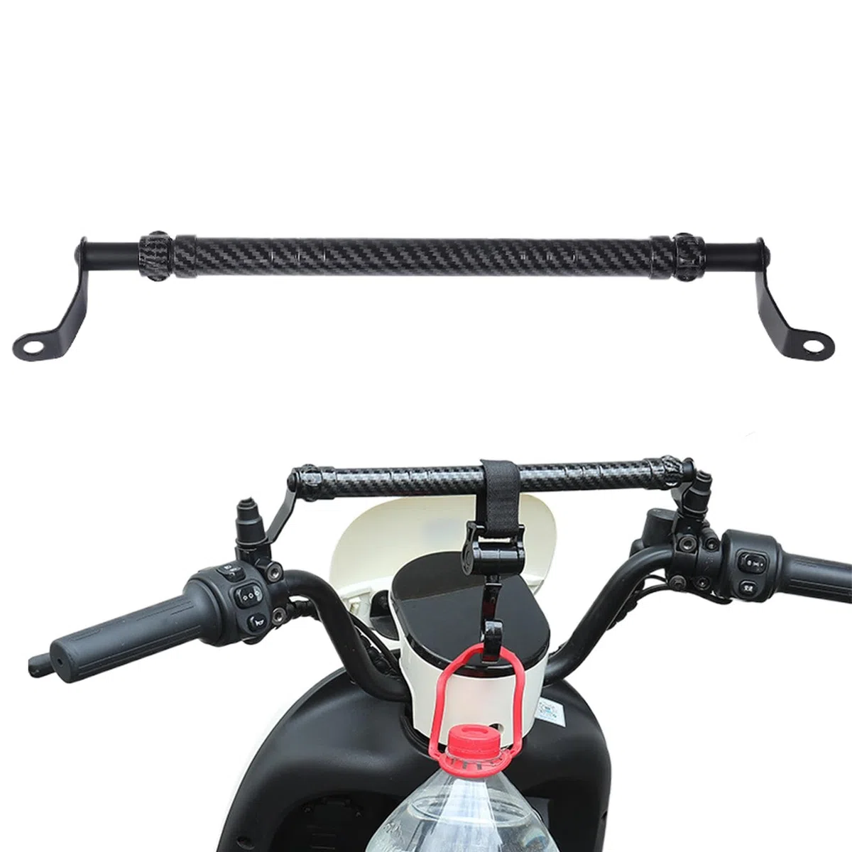 Hugsweet Estensione del manubrio per scooter, bilanciere per moto | Barra di bilanciamento regolabile per moto | moto alla moda, prolunga manubrio per gli appassionati di moto