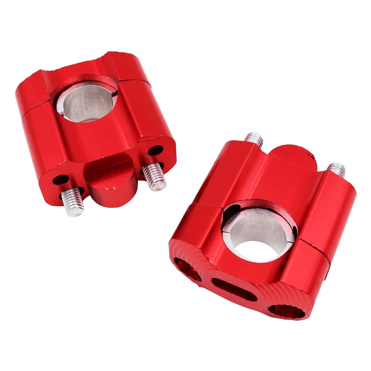 2PCS moto manubrio Risers 22 millimetri universale moto manubrio bar Riser montaggio morsetti adattatore