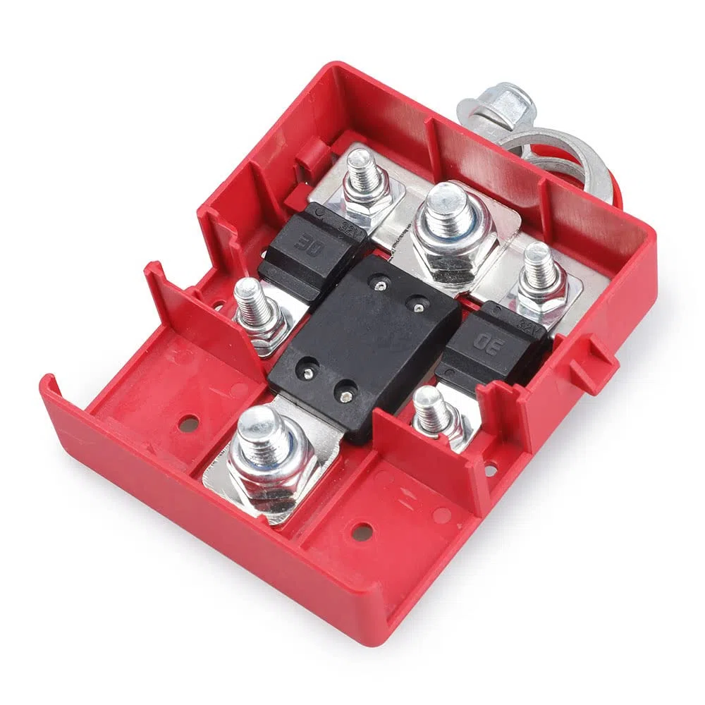 Scatola di fusibili batteria distribuzione morsetto connettori, 32V 400A auto sgancio rapido fusibile connettore della batteria per caravan camper barca camion