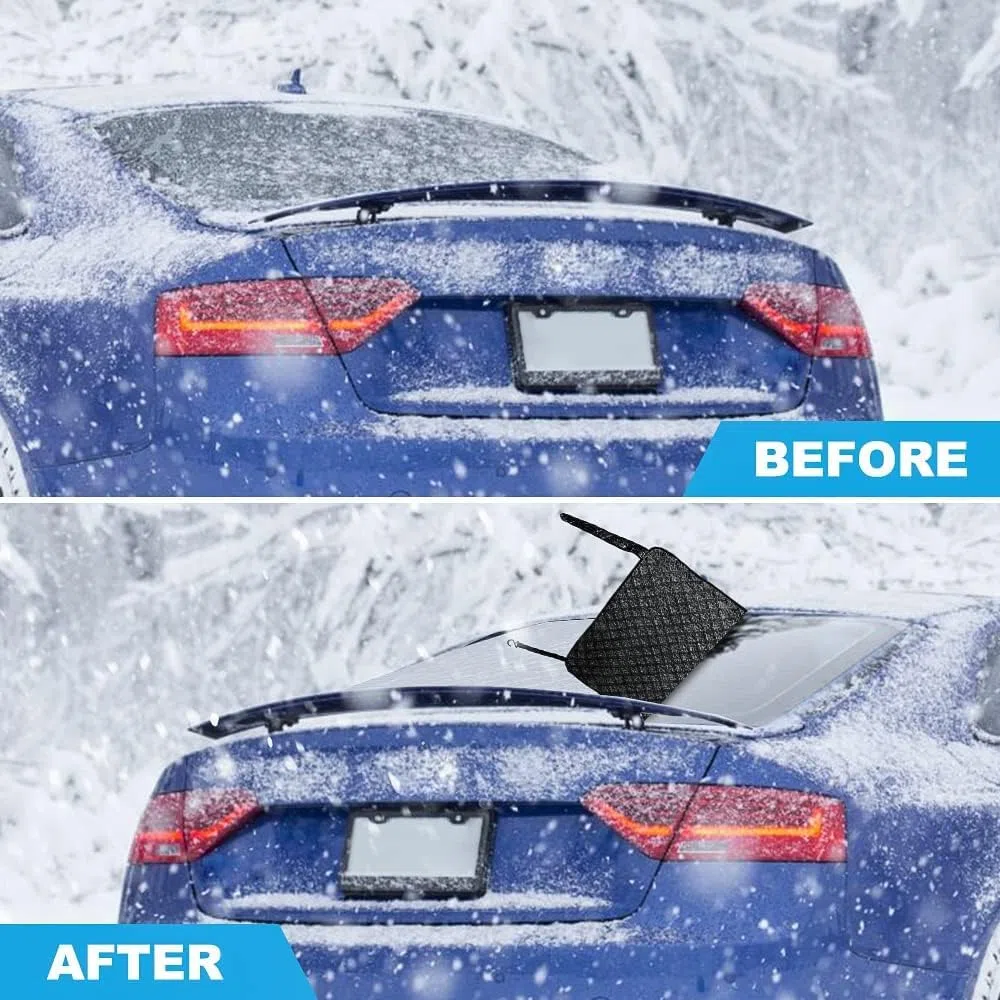 AYAMAYA, Copertura per lunotto posteriore auto, lunotto invernale con magnete, protezione antigelo e anti-neve, protezione UV, copertura invernale, 140x80cm