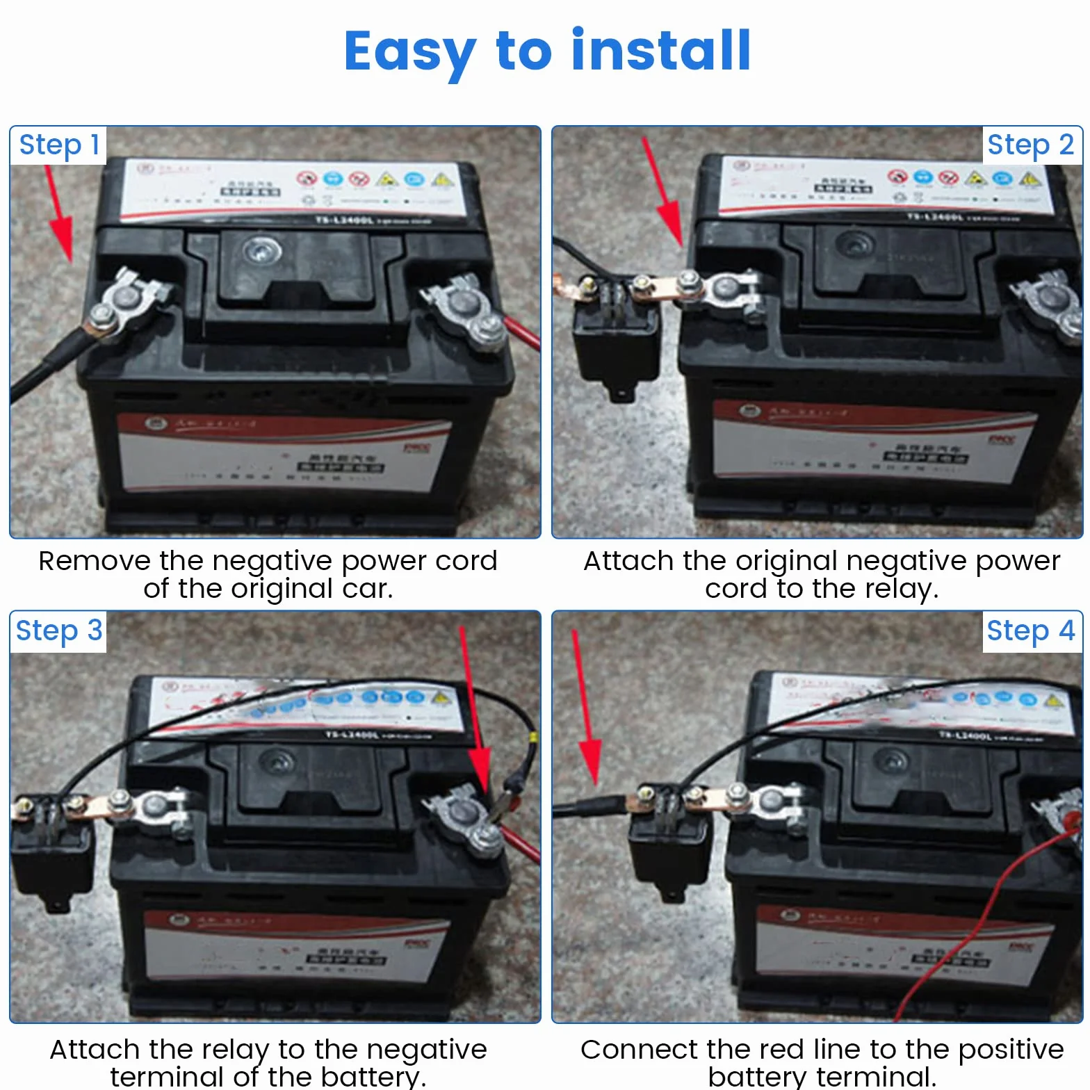 Stacca Batteria 12V 200A Con Telecomando - Interruttore di Scollegamento Remoto Riutilizzabile per Auto e Barca (Doppio Telecomando)
