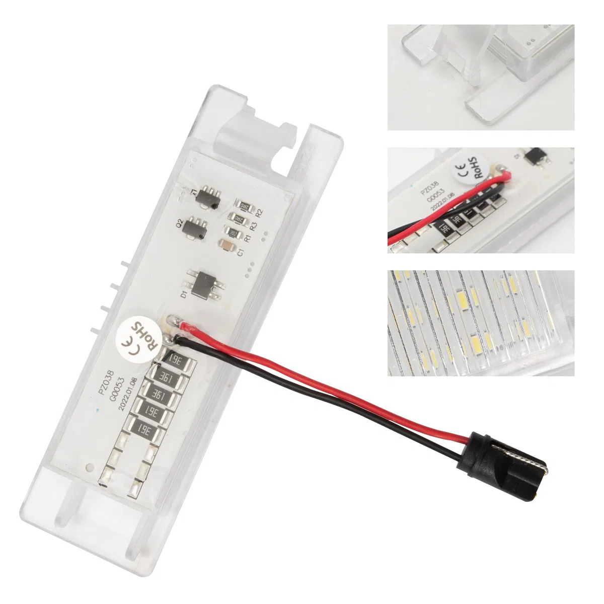 2 luci per targa Giulietta 940 per illuminazione targa 147 156 159 166 MiTo GT Spider Brera per Zafira B Astra H Corsa D Camaro Malibu Plug and Play GM20944894
