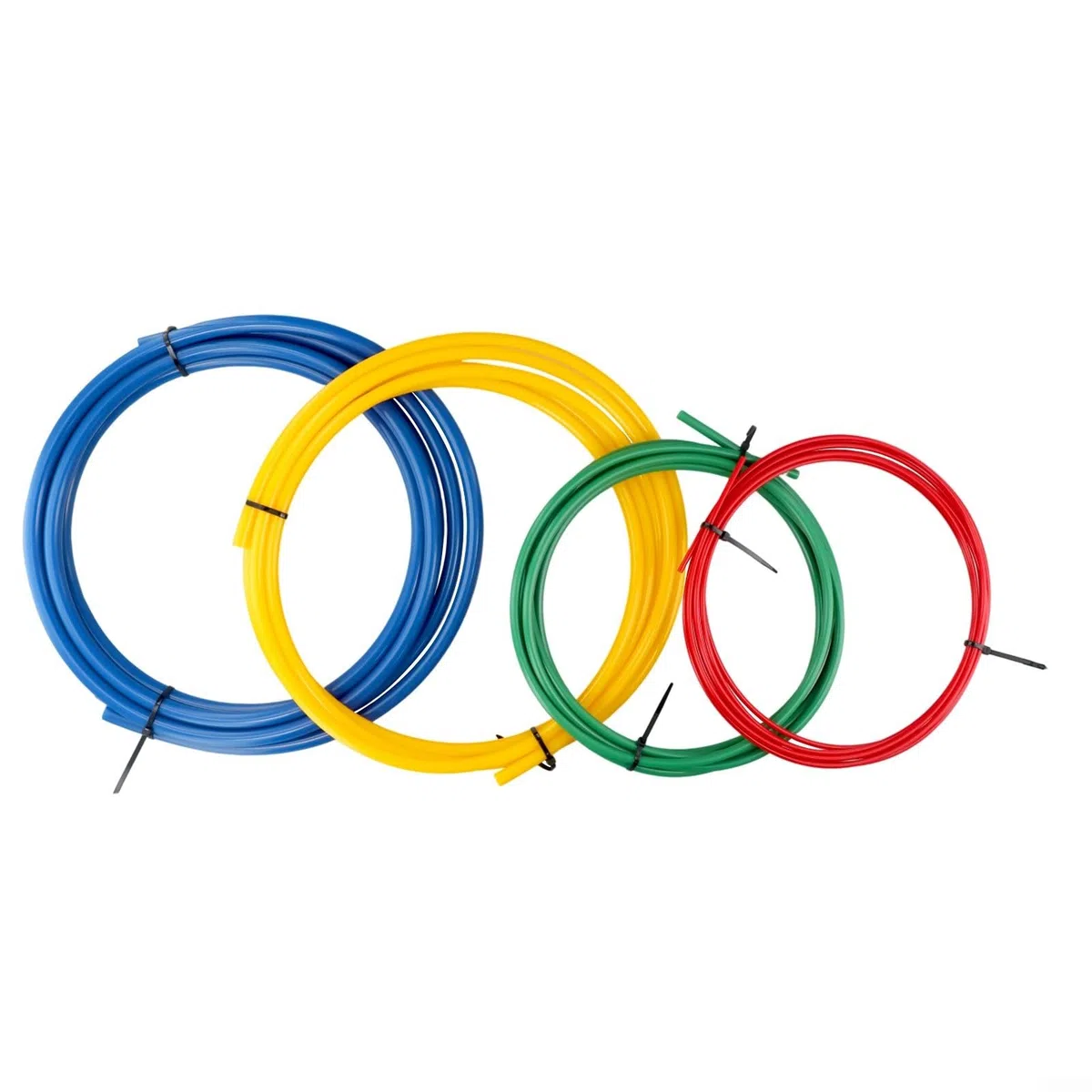 Set di piegatura per tubi di rame, per condizionatori d'aria, in plastica PE con 4 misure, strisce di piegatura incorporate per tubi da 1/4 3/8 1/2 5/8 pollici, lunghezza 4M modello CT-205