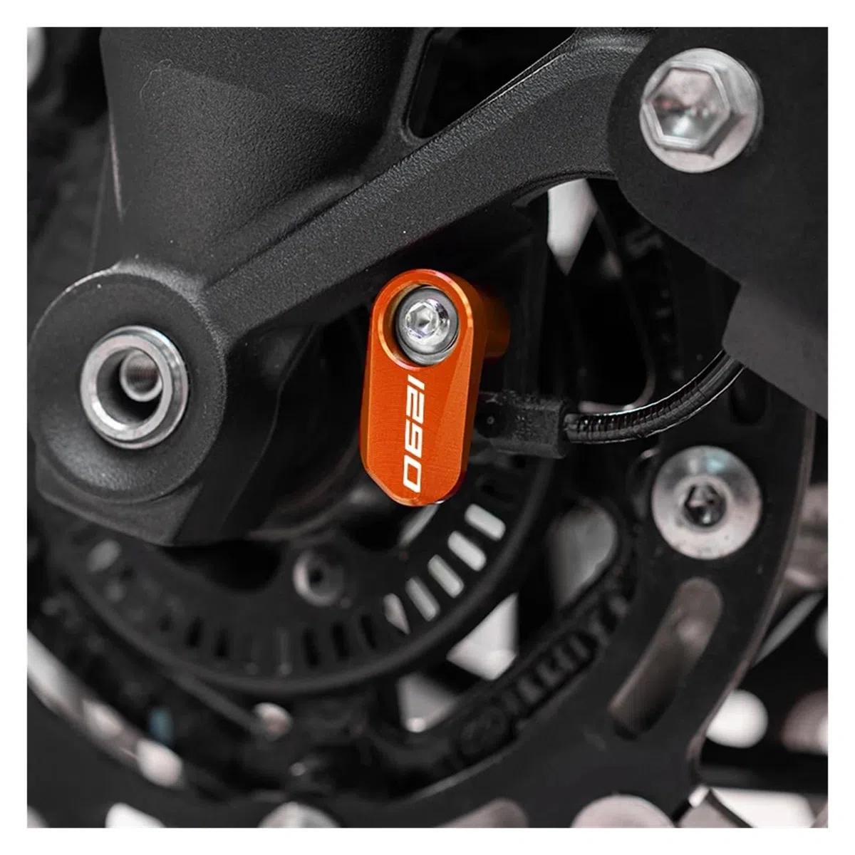 Copertura protettiva decorativa in ABS per moto Per 1290 890 790 390 SUPER ADVENTURE S R T DU@&KE RR Motocicletta Copertura Protettiva Per Sensore ABS Ruota Anteriore E Posteriore(W-6)