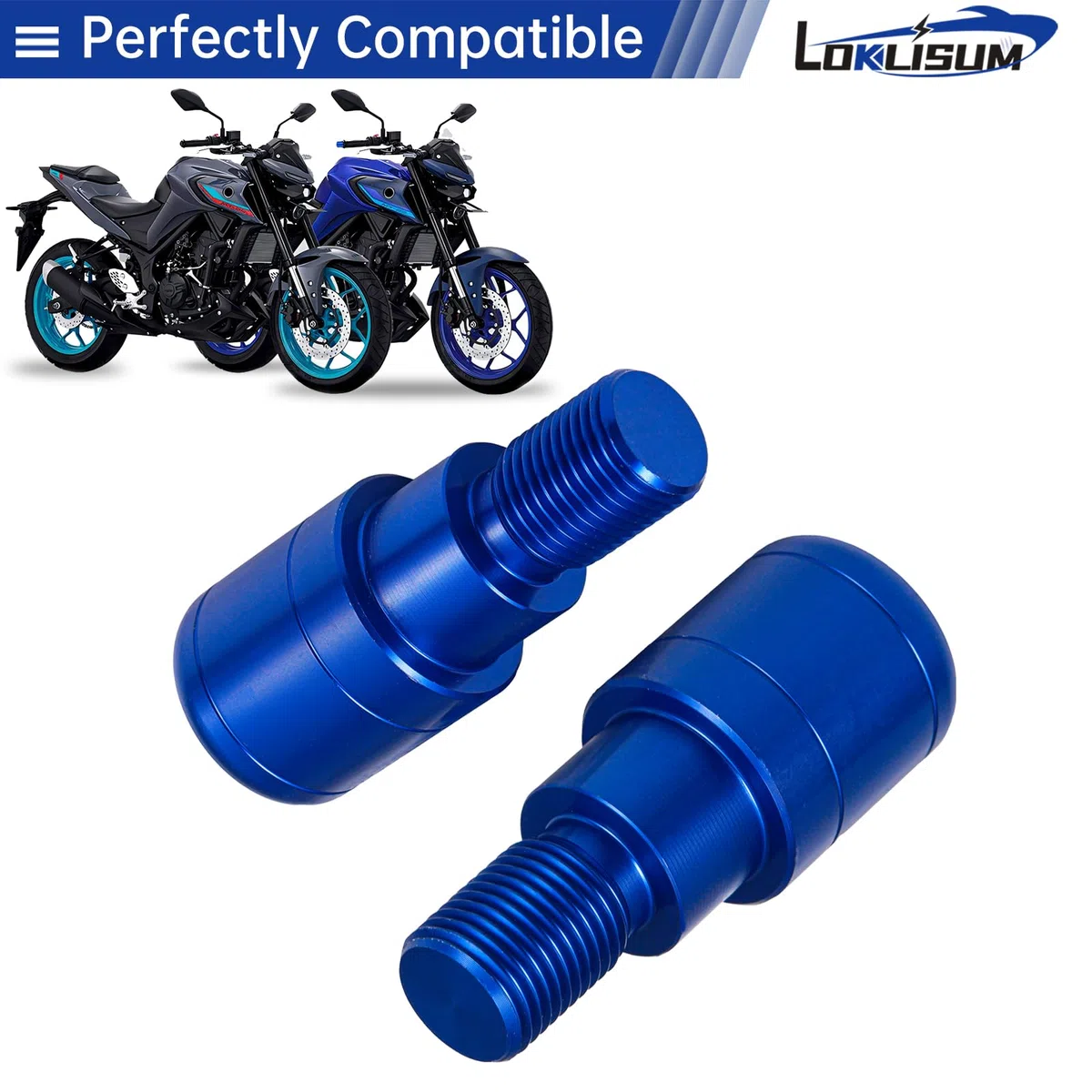 Manubrio CNC per moto, Tappi Manubrio Moto Alluminio Bilancieri Manubrio Moto Compatibili con MT07 MT09 MT10 MT125 MT 07 09 10 125