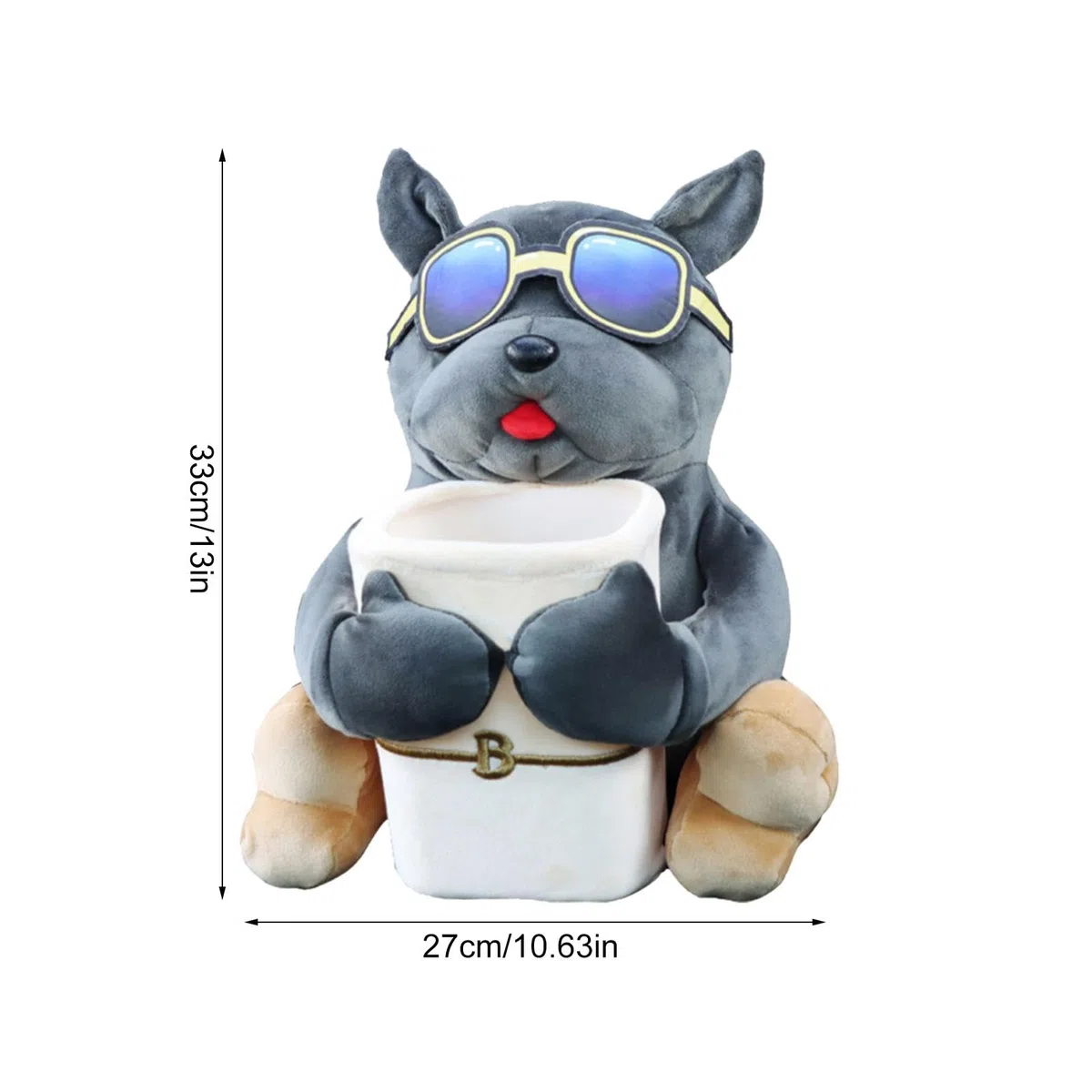 Porta per auto, cestino per auto, scatola di per auto, porta in peluche, porta per animali dei cartoni animati, Organizer per riporre oggetti,