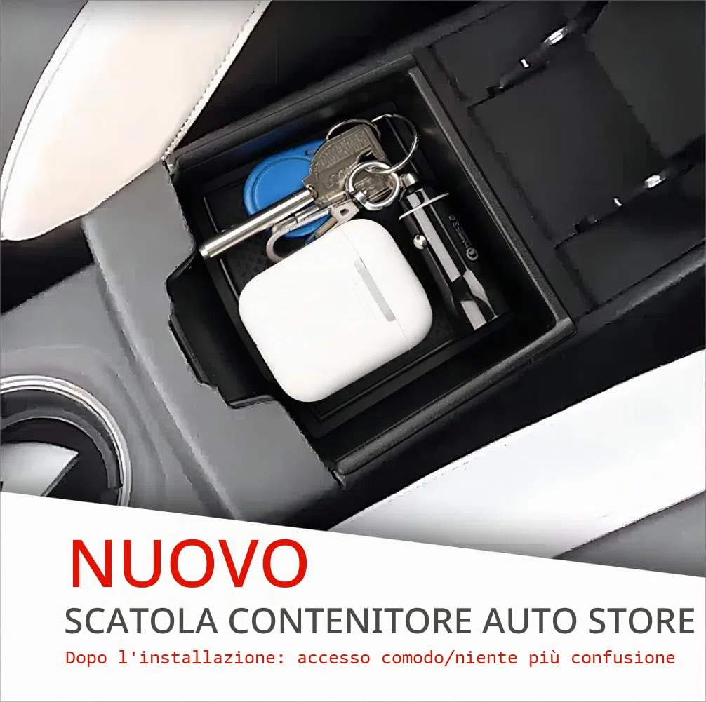 Compatibile con Renault Captur 2 2019-2024 2025 Console Centrale Scatola del Bracciolo, Organizer Vano Portaoggetti Auto Accessori con Tappetino Antiscivolo