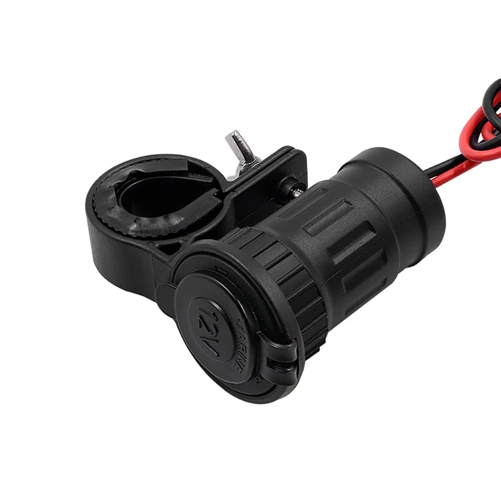 Accendisigari per moto, 12-24V 240W Presa di alimentazione con manubrio, UniV/e*rsal Impermeabile Accendisigari ad alta potenza