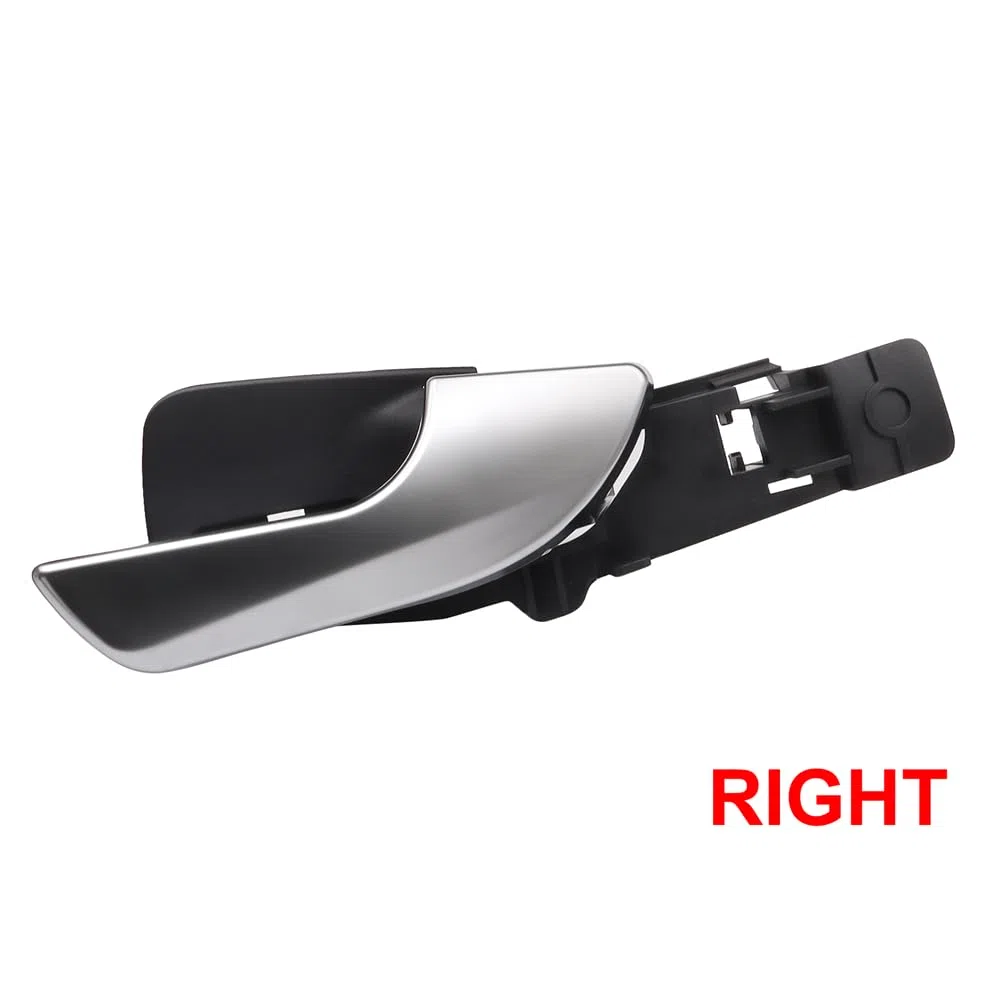 Generico Maniglia porta auto, maniglia interna porta anteriore sinistra e destra per Alfa Romeo Giulietta 2010-2019 Maniglia interna cromata argento 156092167 156092165 (Anteriore destra: 156092165)