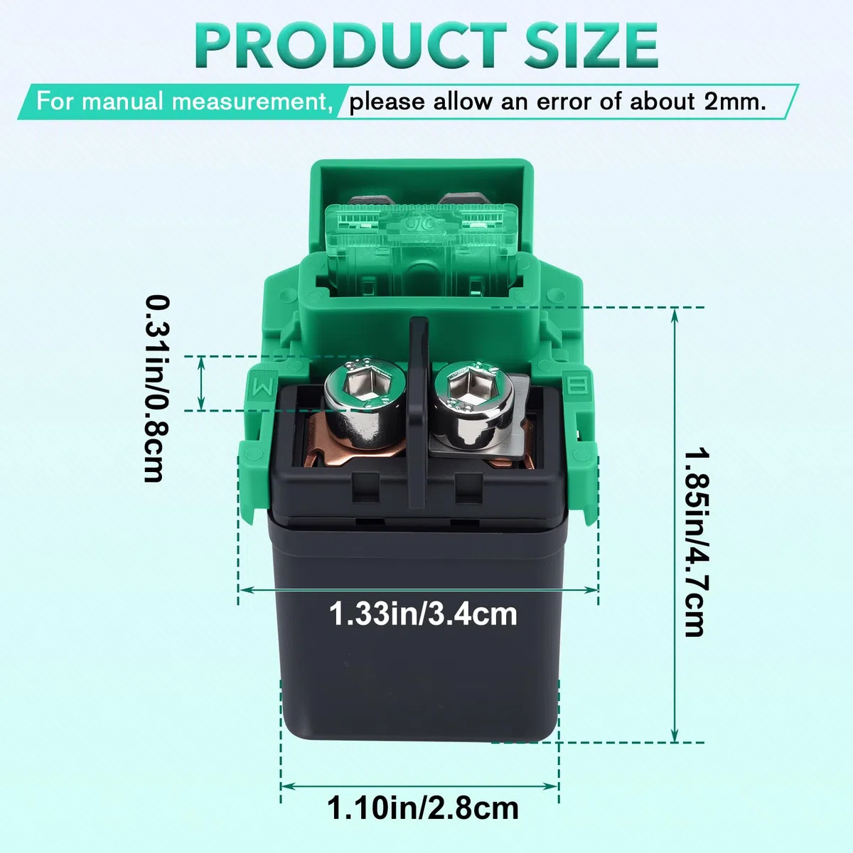 LOCOPOW Relè Avviamento Solenoide Per Honda XL125 V Varadero 2001-2003/NES125 2000-2003/SES125 Dylan 2003-2004/SH125 2001-2003/SH150i 2010/VT125 C Shadow 1999-2004/ CB500,CBF1000,CBR1100,FES 125 250