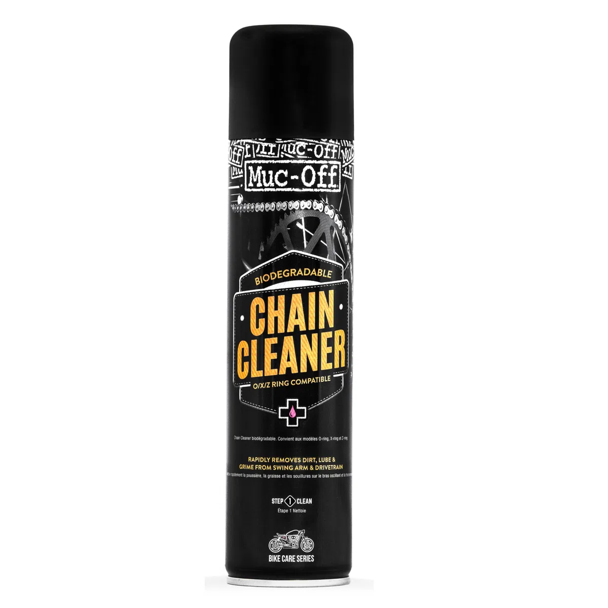 Muc-Off Chain Cleaner, 400 ml - Spray Detergente Pulisci Catena Moto Biodegradabile e Idrosolubile - Pulisci Catena Adatto per Catene O-Ring, X-Ring e Z-Ring