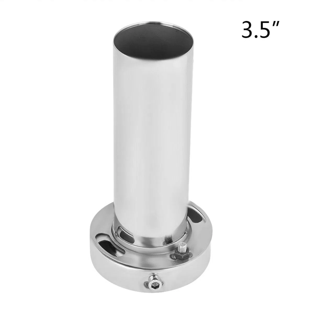 Silenziatore di scarico auto Suuonee, silenziatore di scarico rimovibile con punta tonda regolabile universale(3.5 inch)