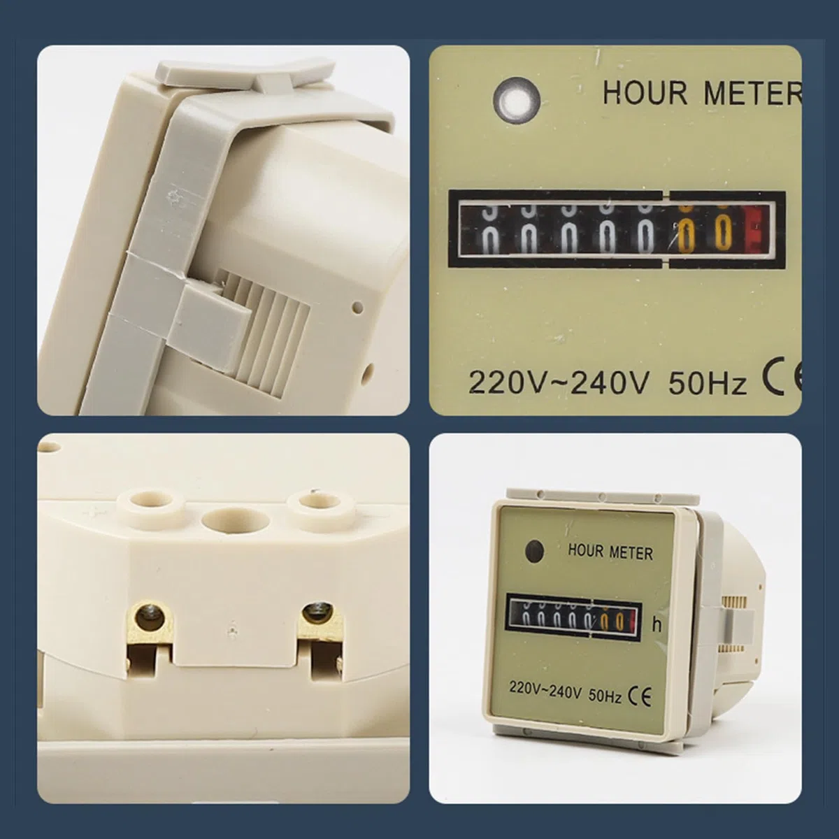 Contatore elettronico contaore digitale 220V-240V 220V-240V 50Hz Timer Contatore per aria condizionata