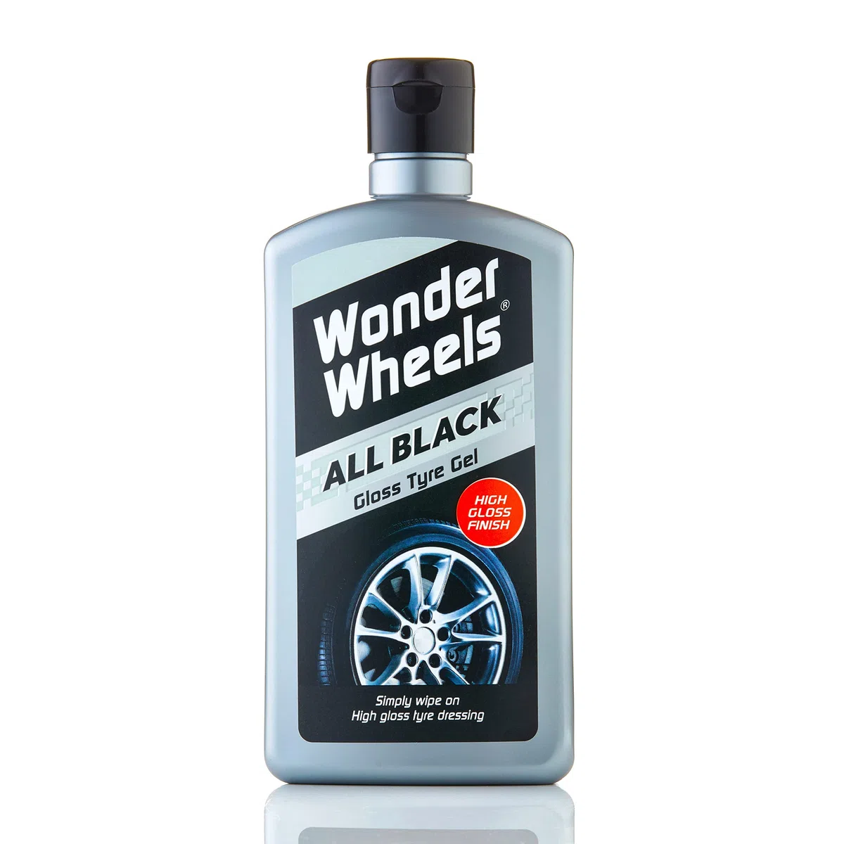 Wonder Wheels Gel per Pneumatici all Black, 500 ml