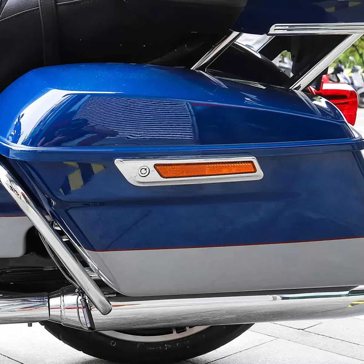 Set di serratura rigida per borsa laterale per moto Harley Touring Electra Glide Road Glide 1993-2013