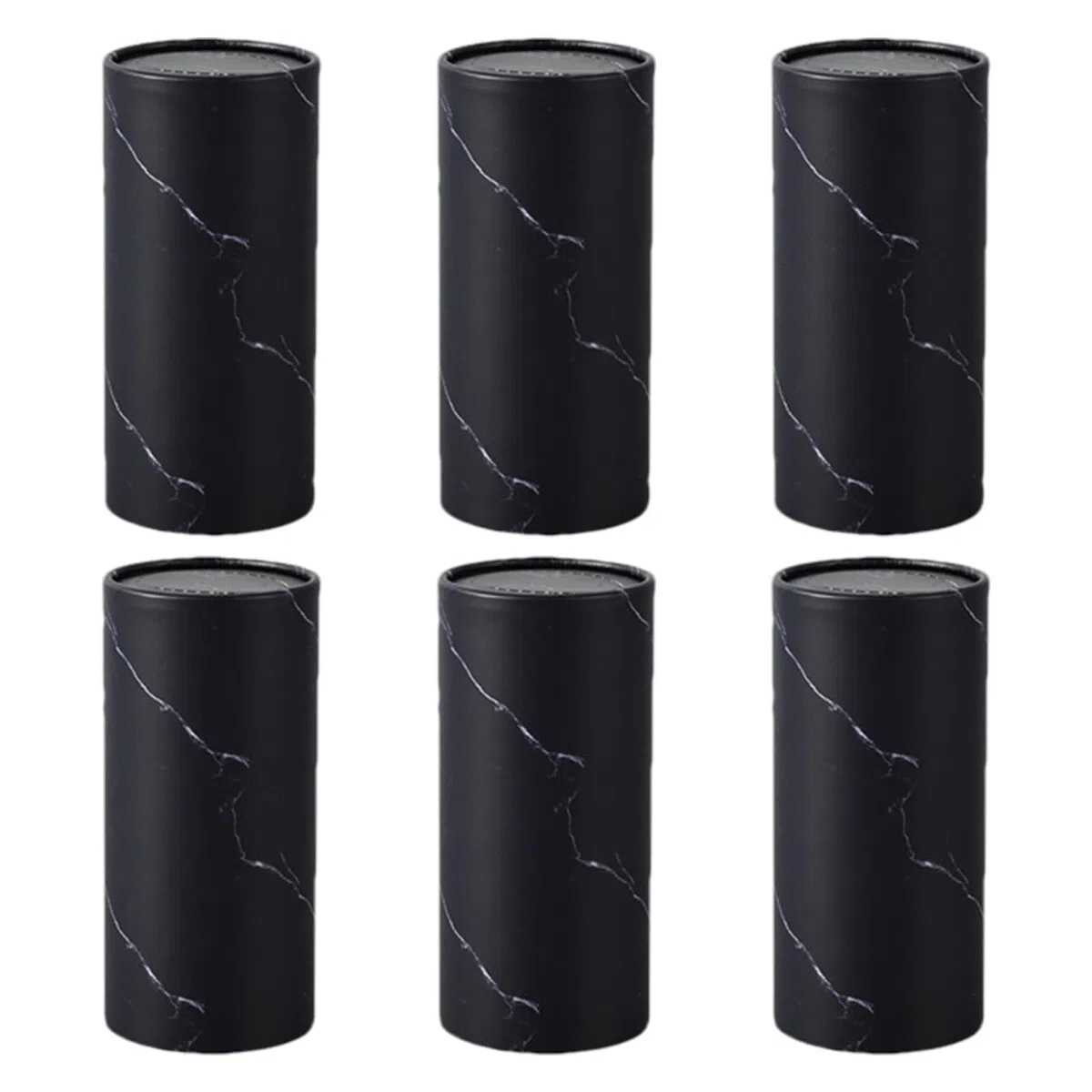 6 contenitori/300 fazzoletti 14.5x6.8cm Supporto Rotondo Per Auto - Cilindro Facciale Tissue Scatole con Tessuto per Viaggi