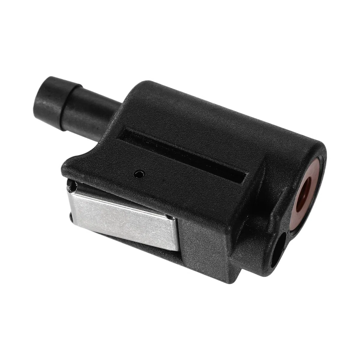 Tinoaly 13563Q7 Connettore Femmina Linea Carburante, 8mm Quick-Connect per Mercury Raccordo Tubo Serbatoio Carburante Fuoribordo Doppia Tenuta Design Clip-On per 22-13563A7 22-13563T7