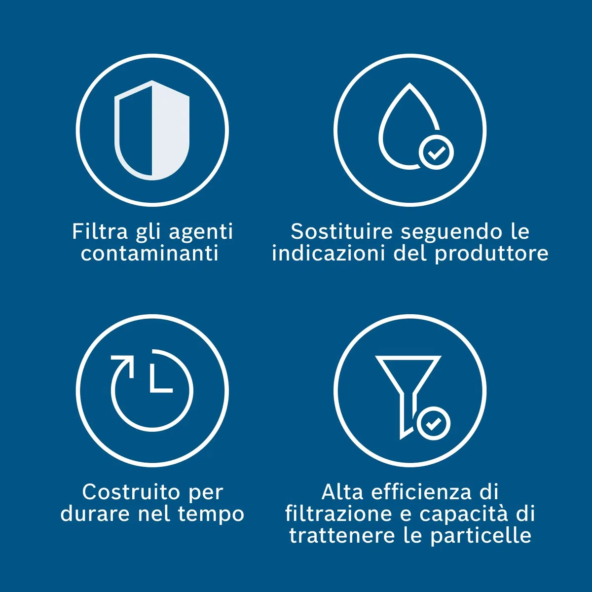 Filtro Diesel per Auto Bosch N0008 - Separa le particelle e l'acqua dal carburante, protegge il sistema di iniezione