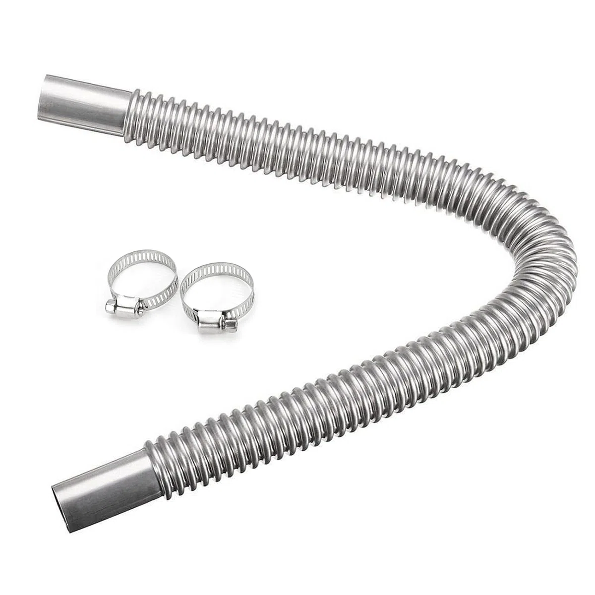 Hifrom Tubo di Scarico, 60CM Acciaio Inossidabile Parcheggio Riscaldatore, 25MM Diametro Interno, per Auto, Camion, Barca