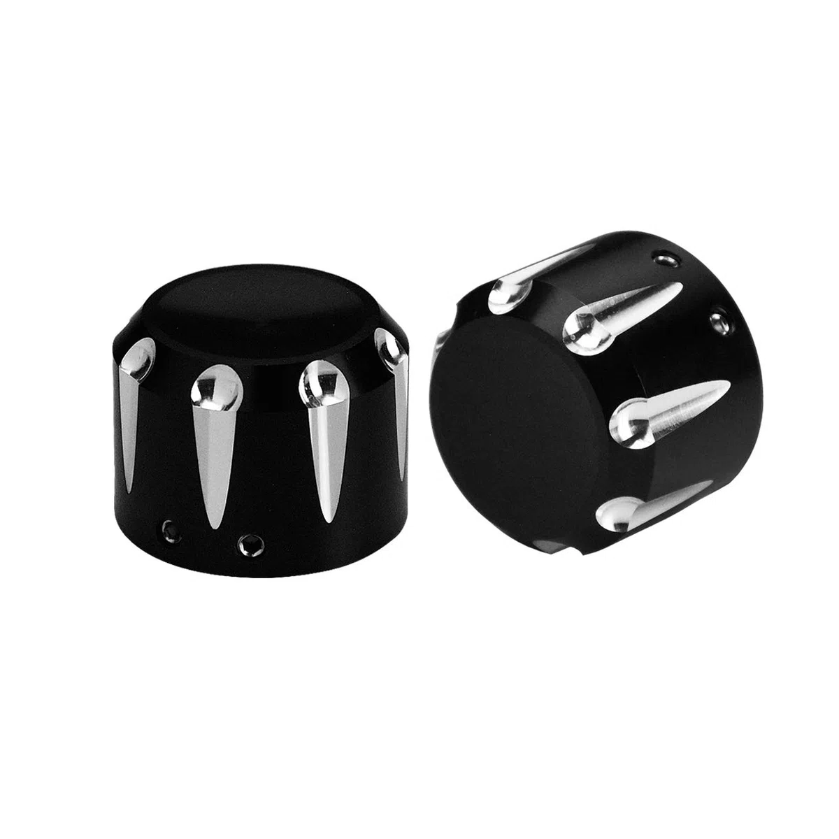 Moto Asse Anteriore Dado Copertura Cap Fit per Harley Touring Electra Road Glide Softail Dyna Sportster 2008-Più tardi Nero