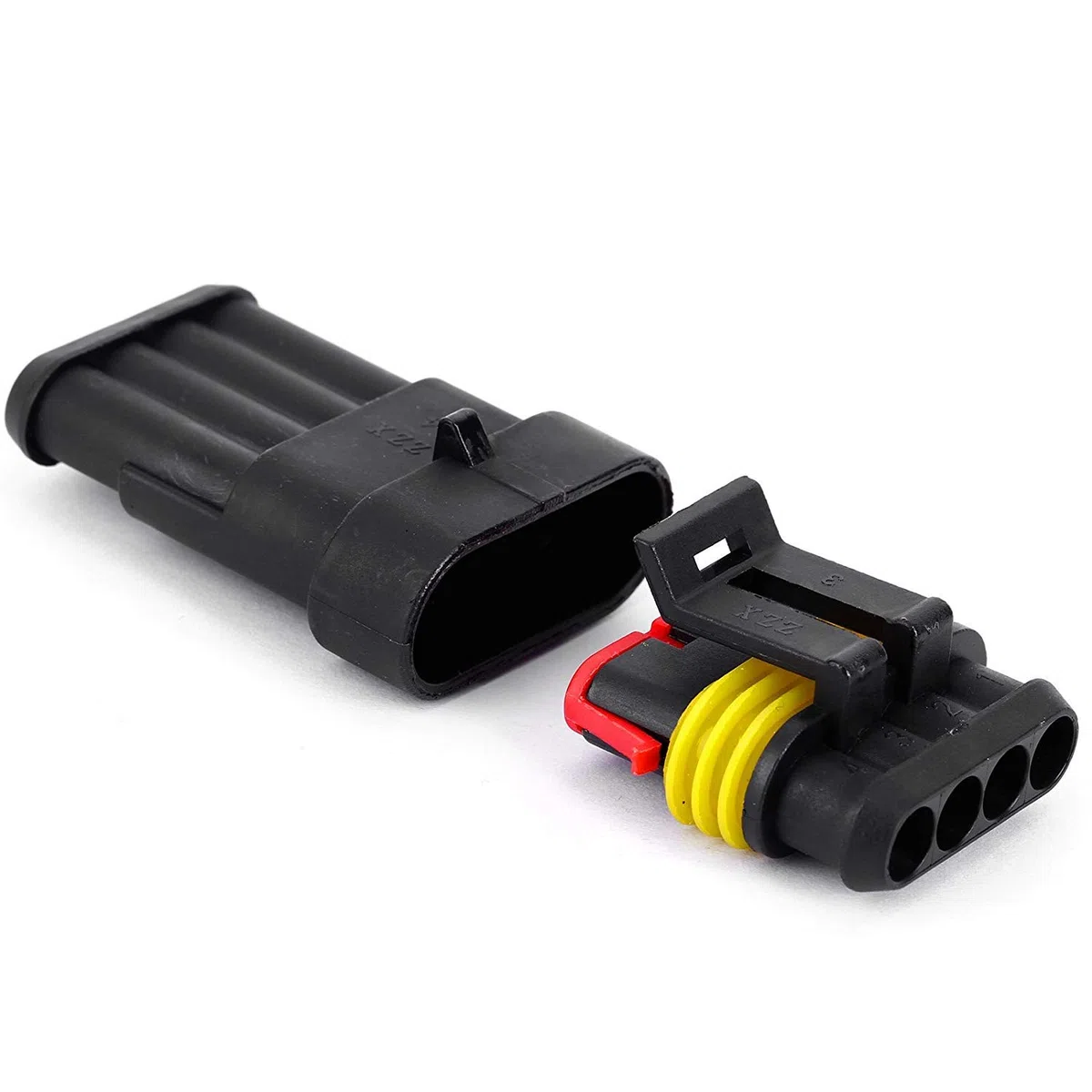 GTIWUNG 10 Kit 4 Pin Auto Impermeabile Connettore, Connettore Elettrico Spina Impermeabile 1.5mm terminale 20–16AWG Impermeabile legare Elettrico Connettore per Auto Camion Marina Moto