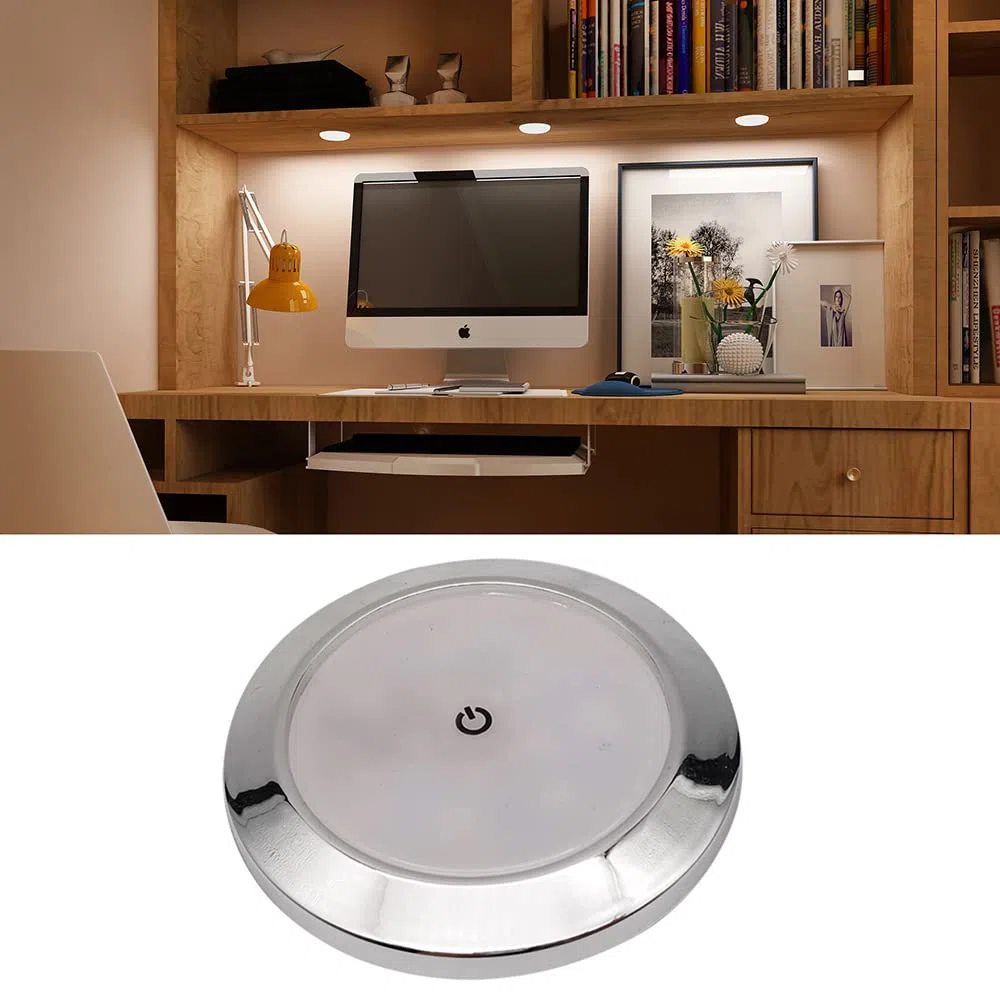Riloer Plafoniera LED dimmerabile 12V/24V con dimmer tattile per camper, roulotte, pullman, barca, yacht, interno, vano cabina, plafoniera sul tetto