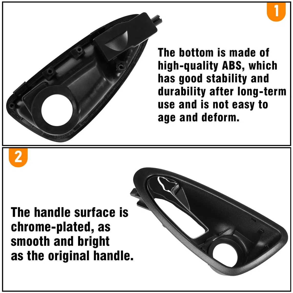 TTCR-II Compatibile con Maniglia Porta Interna SEAT IBIZA IV 2009 2010 2011 2012 2013 2014 2015 2016 2017, 6J1837113A Maniglia Portiera Lato Conducente Sostituire, SEAT IBIZA Maniglie-Sinistra