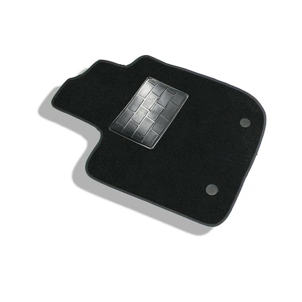Tappetino guidatore Sandero dal 2008 al 2020 bordino nero moquette nera composto da tappeto solo lato guida antiscivolo specifico su misura 131477