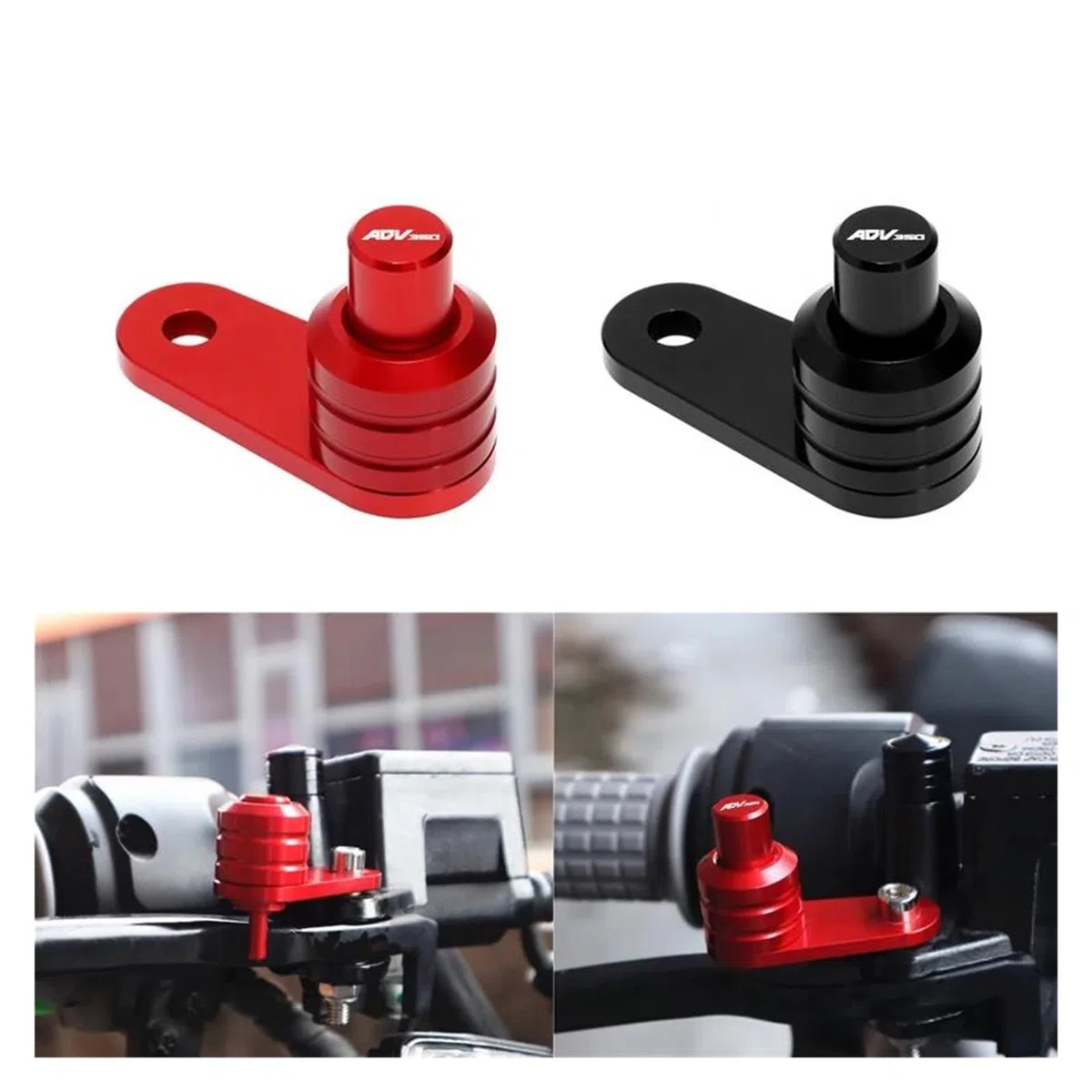 Leva Di Blocco Del Pulsante Dell'interruttore Del Freno Di Stazionamento Della Motocicletta Accessori Per H&ONDA ADV350 ADV 350 2021 2022 2023 2025(Black)