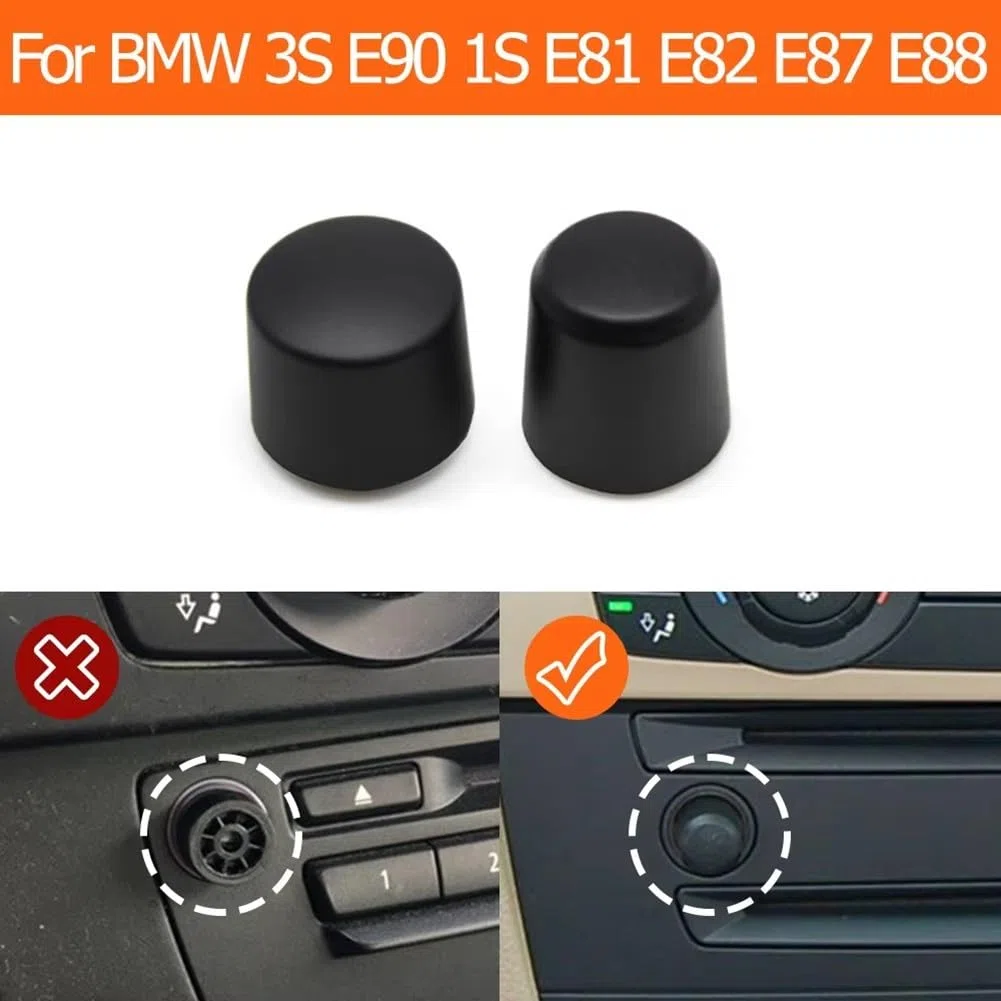 Manopola rotante per interruttore volume radio audio per BMW Serie 3 E90 E81 E82 E87 E88 2005-2012 compatibile con modelli LHD e RHD Costruzione PC ABS (E)