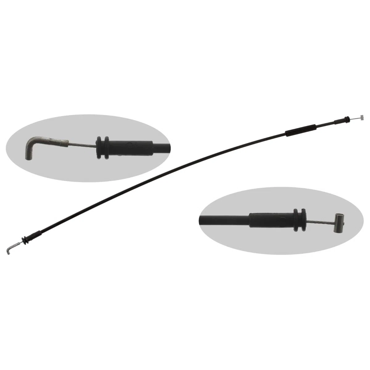 Febi bilstein 40897 - Cavo per maniglia porta, 1 pezzo, nero