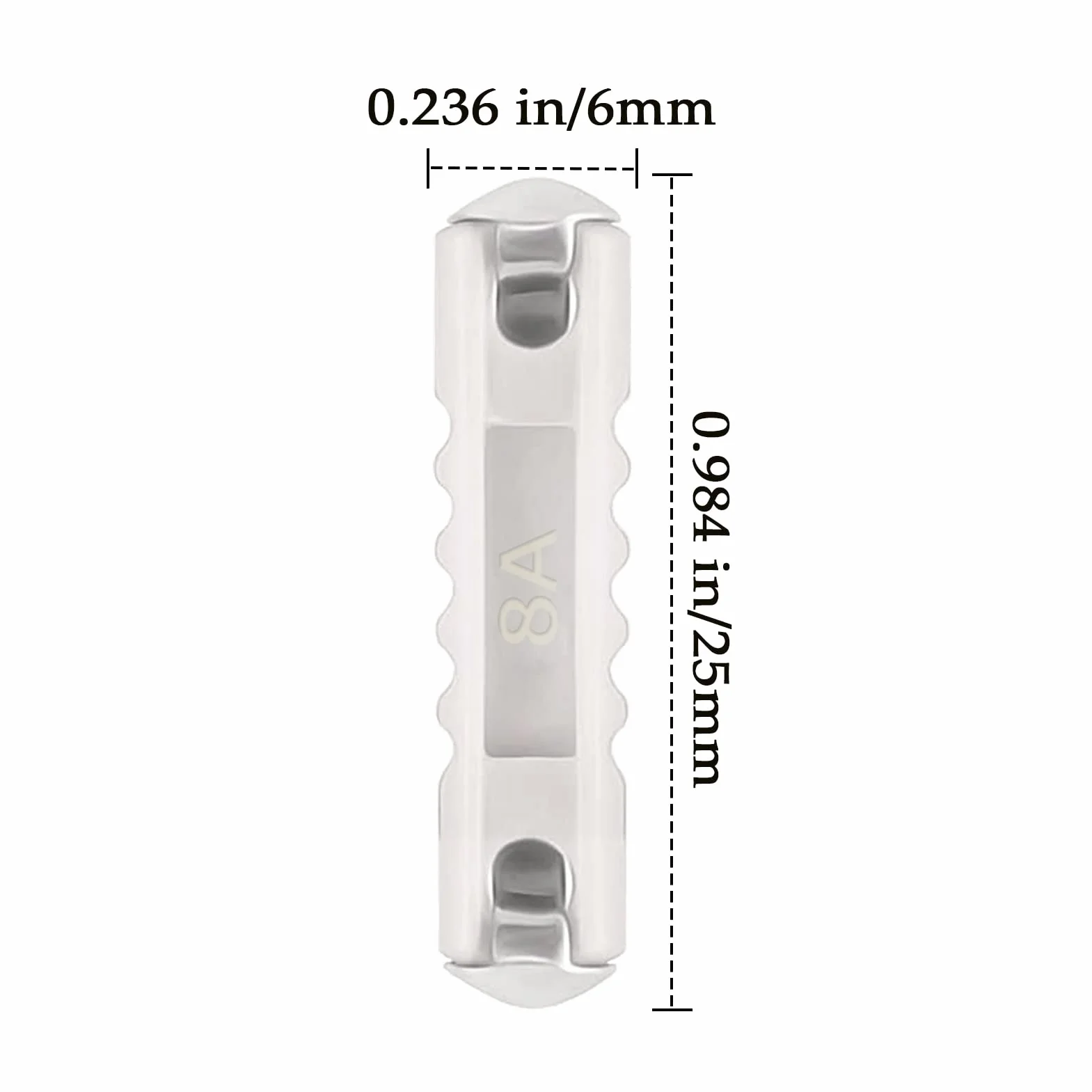 AUKENIEN 8 Valori 120 pezzi Fusibili a Siluro Trattore Ceramica Assortiti 5A 8A 10A 16A 20A 25A 30A 40A Fusibili Torpedo per Siluri Trattore 5 8 10 16 20 25 30 40 Ampere Fusibile Continental Set