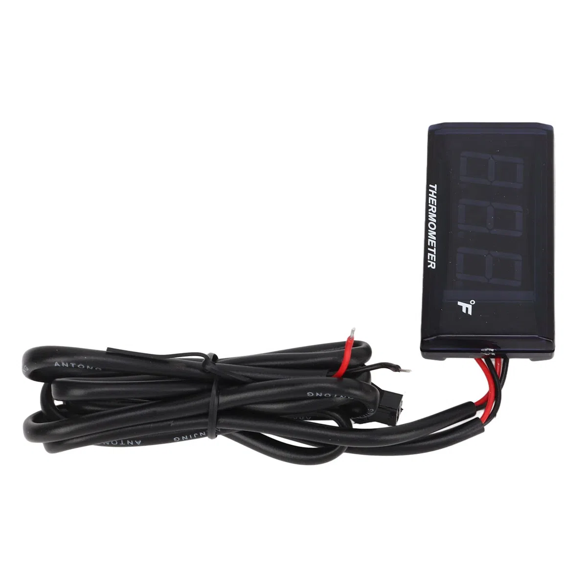 Cocoarm Termometro per Moto con Display Digitale DC12V, Manometro LCD con Sensore M10 e Adattatore per Candela da 14 Mm per il Monitoraggio della Temperatura dell'acqua (BLUE)