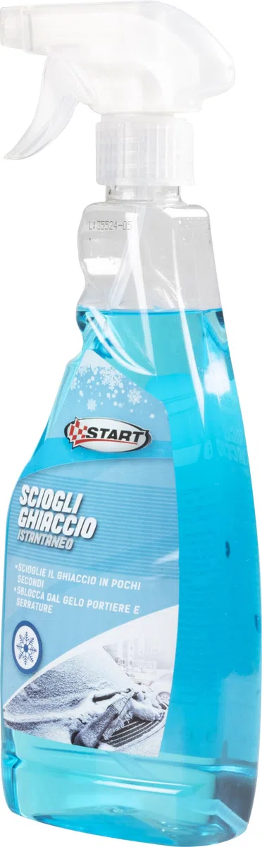 START Spruzzino Deghiacciante Parabrezza Auto 500 ml con Trigger, Scioglie Rapidamente Ghiaccio e Brina, Efficace a Basse Temperature, Sicuro su Vetri e Guarnizioni – Confezione da 3 Pezzi