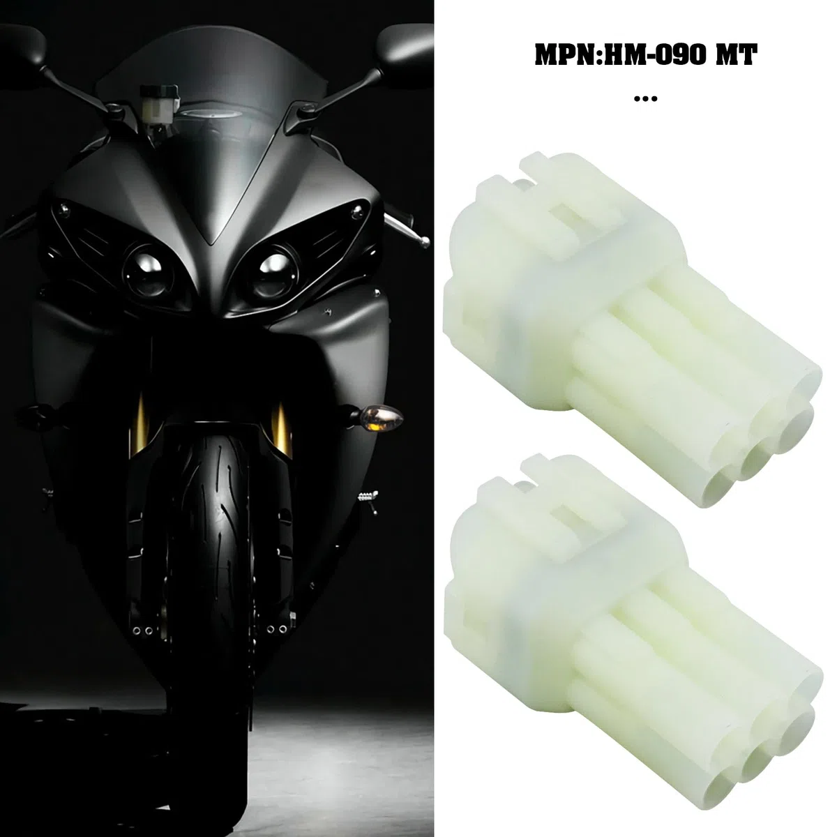 2 SET 6 VIE CONNETTORE ELETTRICO IMPERMEABILE HM 090 MT COMPATIBILE SUZUKI COMPATIBILE