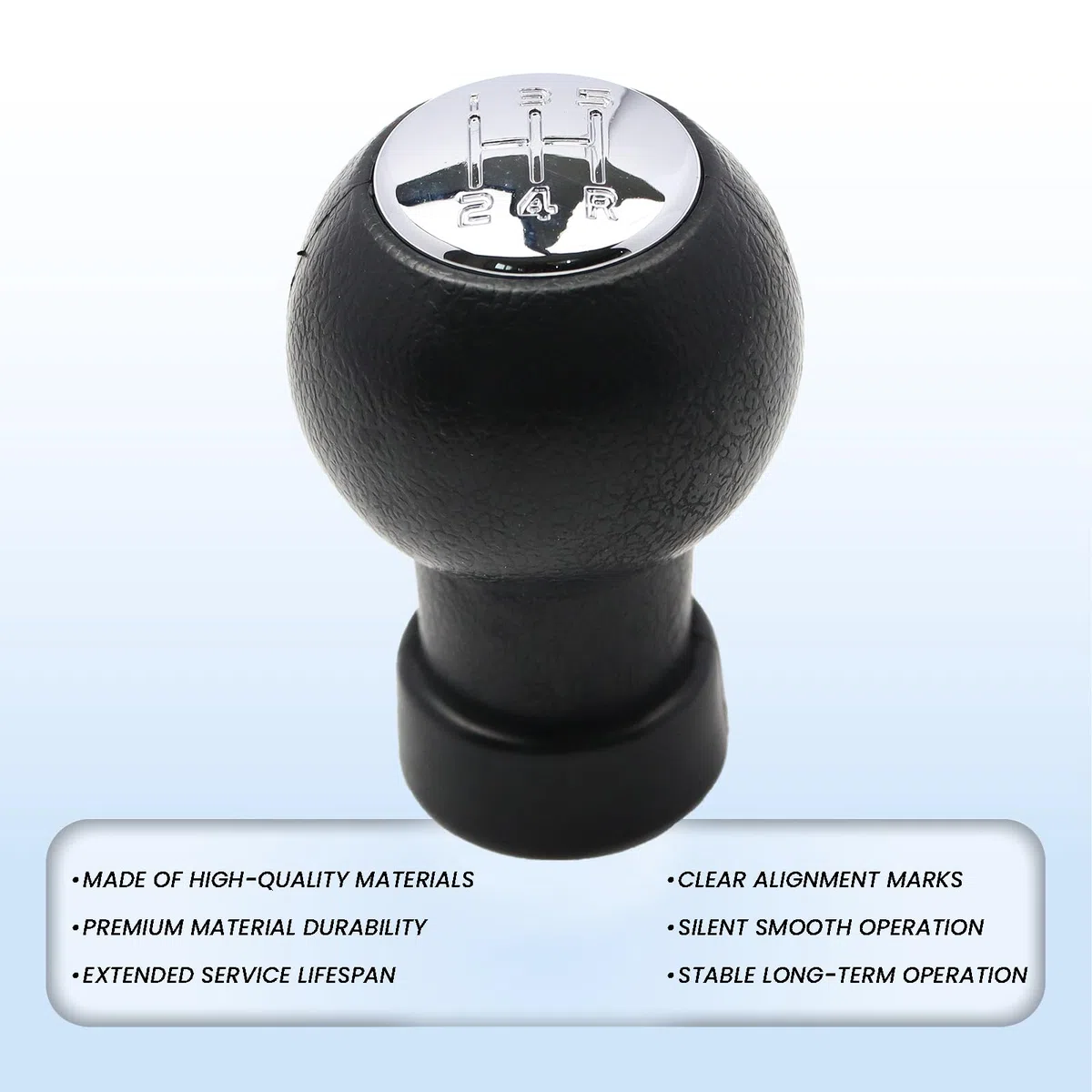 Pomello del cambio a 5 marce per Suzuki Swift SX4 Alto Fiat Sedici 28113M75J21-GJL Solo per leva del cambio, argento lucido