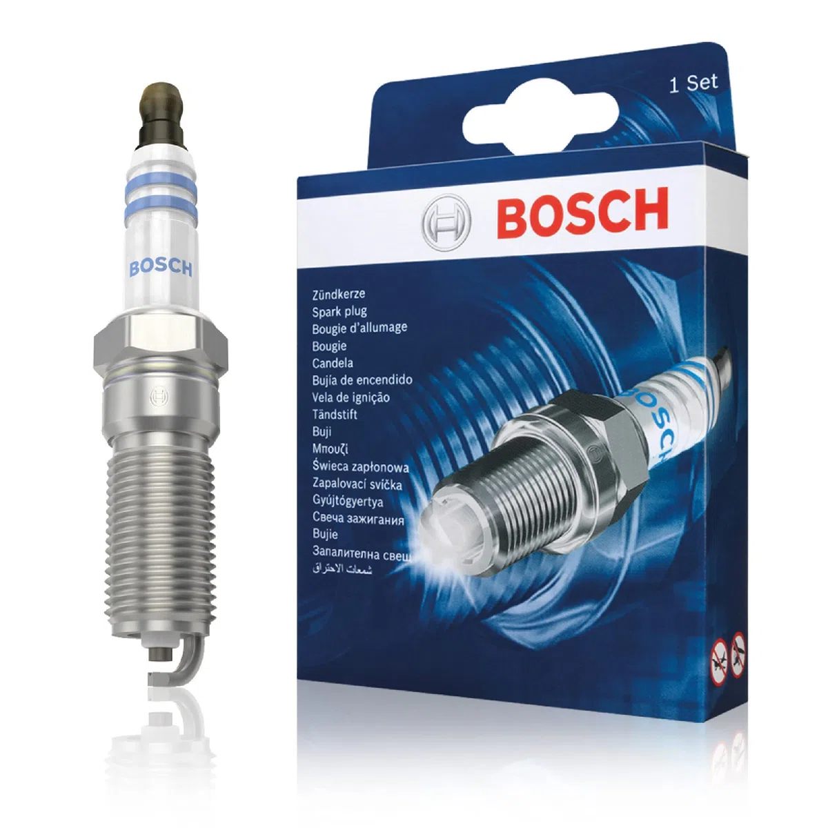 Bosch 0242229902 (+39) Candela Di Accensione Bosch Nickel - Per un'Accensione del Motore Affidabile e Lunga Vita Utile - Design Resistente